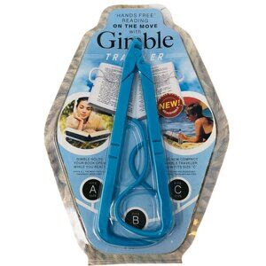 Adjustable Hands-Free Book Holder for Paperback Books Blue Gimble Traveler